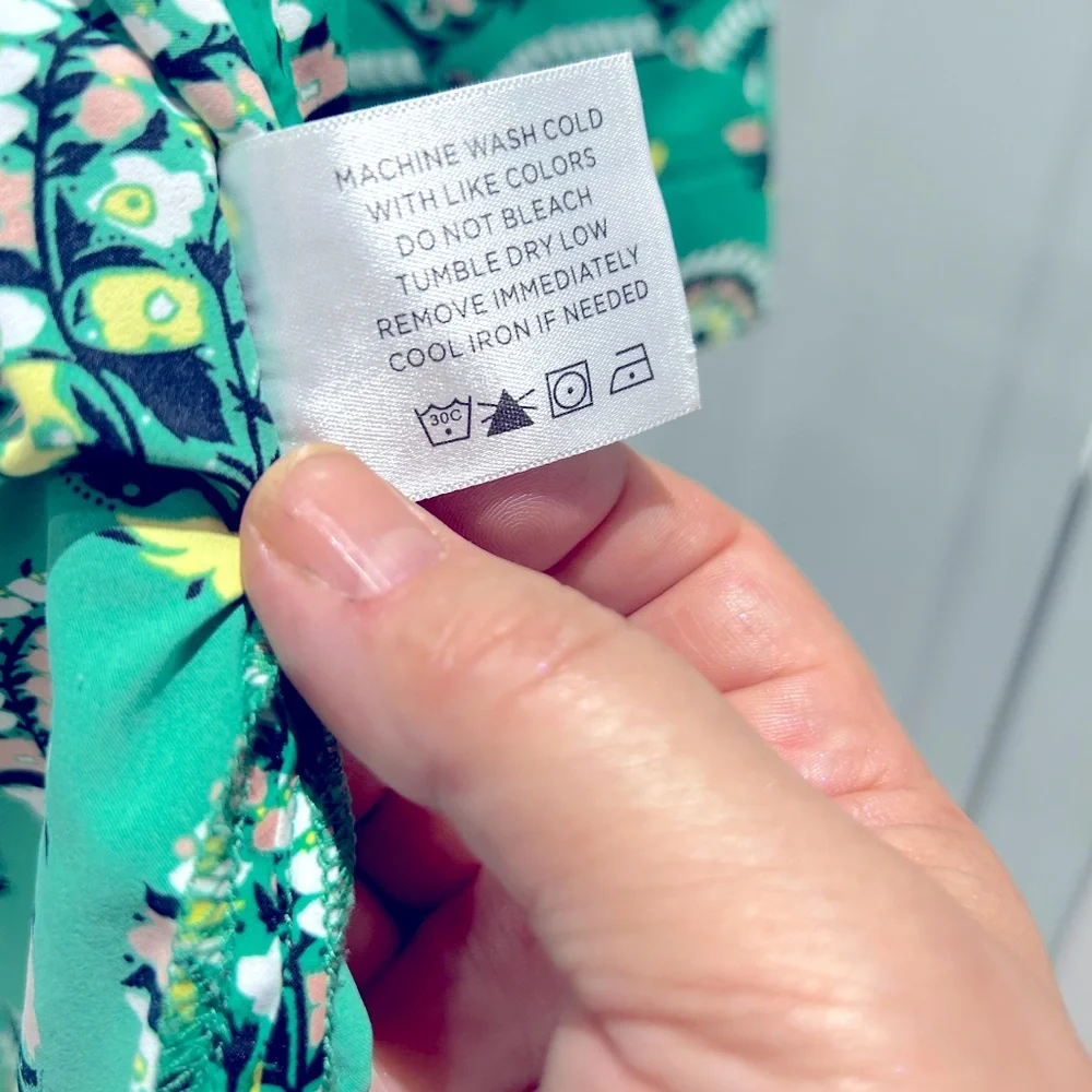 Stunningly rich green 🦚🌷Coolibar UPF Sun Protection Women’s paisley Large - Picture 6 of 6